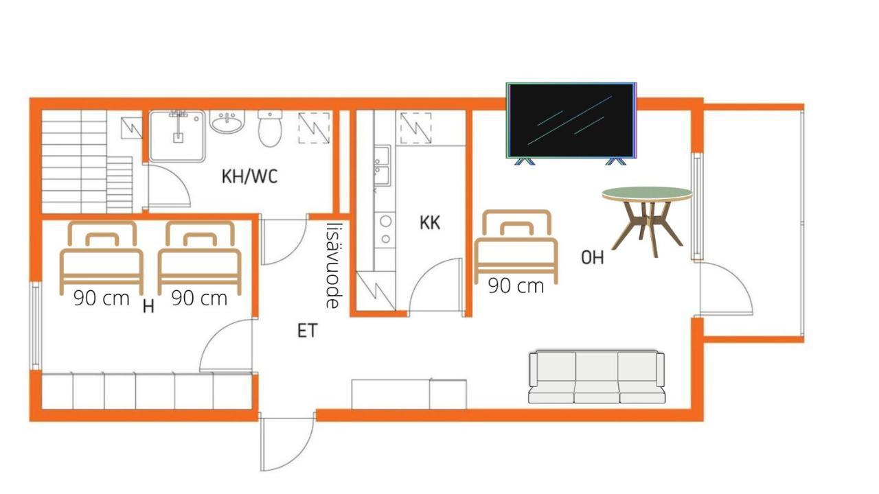 Niinivaara Apartment Saunallinen Ja Ilmastoitu Majoitus Joensuu Eksteriør bilde